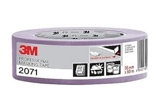 3M Professional Masking Tape 2071, Sensitive Surfaces, Purple, 36 mm x 50 m, 1 Roll/Pack