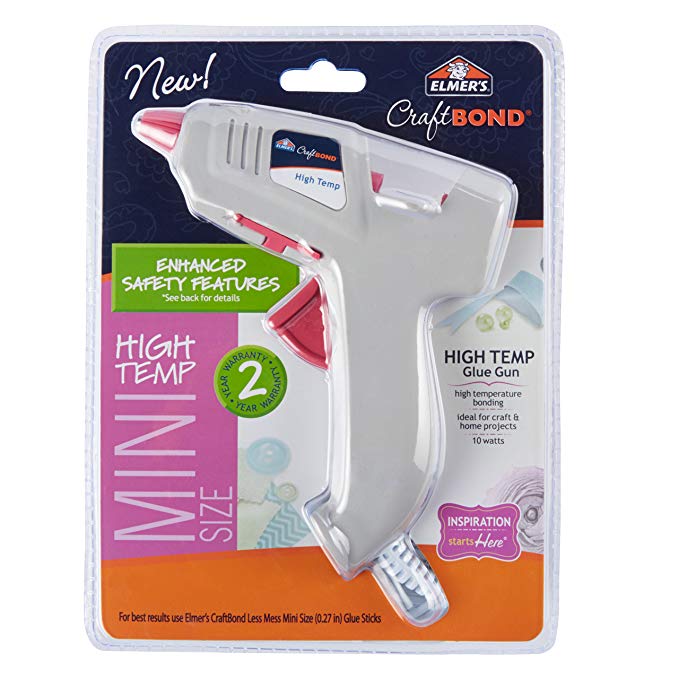 Elmer's Craft Bond High-Temp Mini Hot Glue Gun, 10W (E6048)