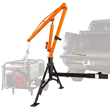 Apex Hydraulic Hitch-Mount Pickup Truck 1,000 lb Jib Crane