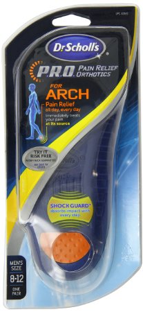 Dr Scholls Arch Pain Relief Orthotic Mens Sizes 8 - 12