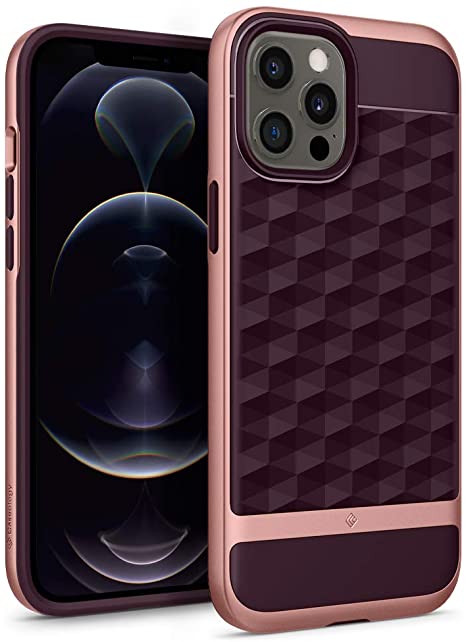 Caseology Parallax Compatible with iPhone 12 Pro Max Case (2020) - Burgundy