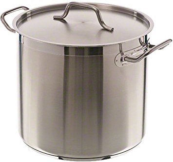 Update International (SPS-16) 16 Qt Induction Ready Stainless Steel Stock Pot w/Cover