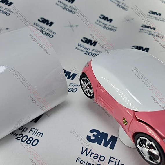 3M 1080 Gloss White | G10 | Vinyl CAR WRAP Film (5ft x 1ft (5 Sq/ft)) w/Free-Style-It Pro-Wrapping Glove