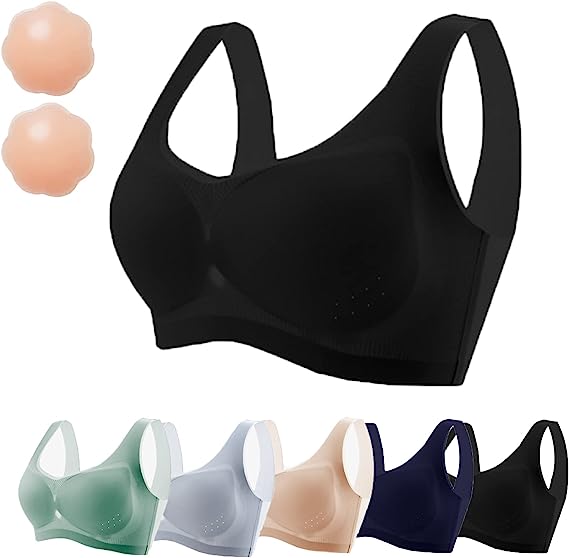 KCRPM Mysecrettop Bra, Ultra-Thin Ice Silk Lifting Bra, Silk Seamless Cooling Bra for Women