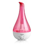 Swan Shape Ultrasonic Cool Mist Humidifier Large Water Tank 360 Degree Rotation Low-Noise Quiet Air Purifier-Auto Shut Off Function Pink