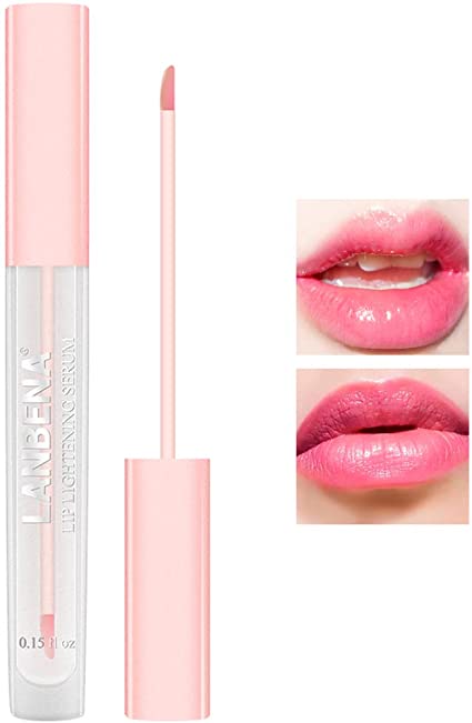 Lip Lightening Fluid Lip Serum for Fading Lip Lines Brightening Lip Skin Reduce Pigmentation Moisturizing Pink Lips Long Lasting Lip Liquid
