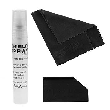 Zagg InvisibleSHIELD Installation Kit - Application Solution Spray   Squeegee Card   Cleaning Cloth
