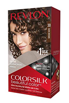 Revlon ColorSilk Hair Color, 30 Dark Brown 1 ea (Pack of 3)