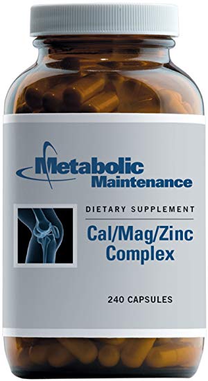 Metabolic Maintenance - Cal/Mag/Zinc Complex - Higher Absorption for Bone Support, 240 Capsules