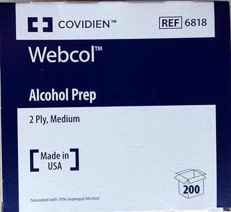 Webcol Alcohol Prep Pads
