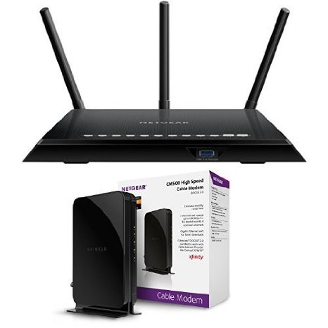 NETGEAR AC1750 Smart Wi-Fi Router, 802.11ac Dual Band Gigabit and DOCSIS 3.0 High Speed Cable Modem