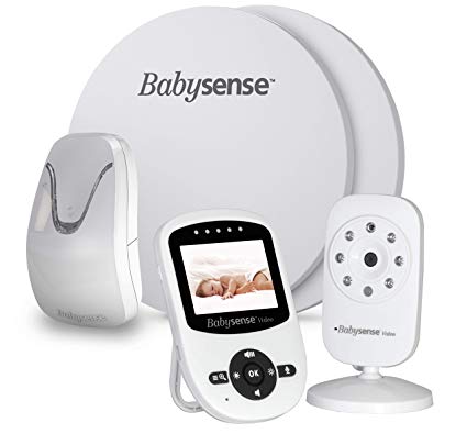 Babysense Baby Breathing and Video Monitor - Models: Babysense 7   V24UK - with UK Plug - Bundle Pack - 2 in 1
