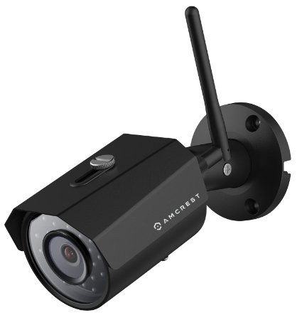 Amcrest HDSeries Outdoor 1.3-Megapixel (1280 x 960P) WiFi Wireless IP Security Bullet Camera - IP67 Weatherproof, 1.3MP (1280TVL), IPM-723B (Black)