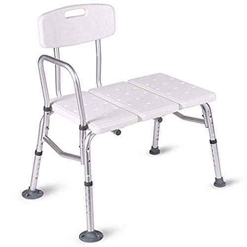 Giantex Shower Bath Seat Medical Adjustable Bathroom Bath Tub Transfer Bench Stool Chair