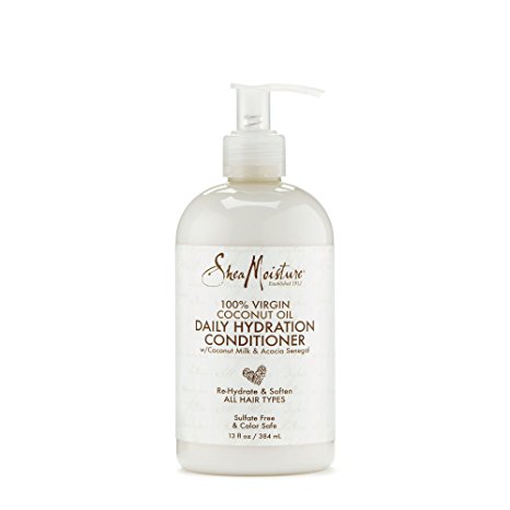 SheaMoisture 100% Virgin Coconut Oil Daily Hydration Conditioner, 13 Ounce