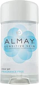 Almay Sensitive Skin Clear Gel, Anti-Perspirant & Deodorant, Fragrance Free, 2.25-Oz