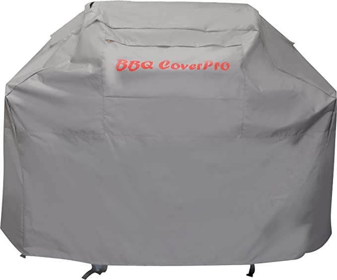 BBQ Coverpro Waterproof Heavy Duty Barbeque Grill Cover (58x24x46) (M) Gray for Weber, Holland, Jenn Air, Brinkmann and Char Broil & More.