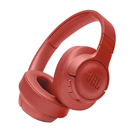 JBL Tune 750BTNC, Over Ear Active Noise Cancellation Headphones with Mic, 40mm Dynamic Drivers, JBL Pure Bass, Dual Pairing, AUX & Voice Assistant Support for Mobile Phones (Coral)