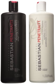 Sebastian Penetraitt Strengthening and Repair Shampoo and Conditioner Liter Set