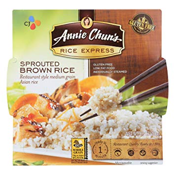 Annie Chun's Rice Express Sprouted Brown Sticky Rice - Case of 6-6.3 oz.