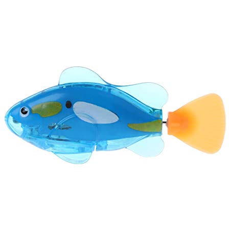 Techinal 1Pc Robo Fish Toy Robotic Swimming Diving Floating Water Activated Clownfish Robotic Fish Bathing Toys, Water Magical Electronic Toy Kids Children Gifts