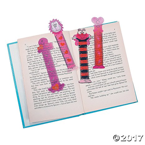 36 VALENTINE'S DAY BOOKMARK Rulers/HEART/Bumble BEE/PARTY FAVORS/Teacher PRIZES 3 DOZEN by OTC
