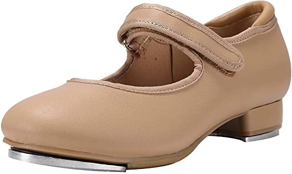 Linodes Patent Easy Strap Tap Shoe for Girls and Boys (Toddler/Little Kid/Big Kid)