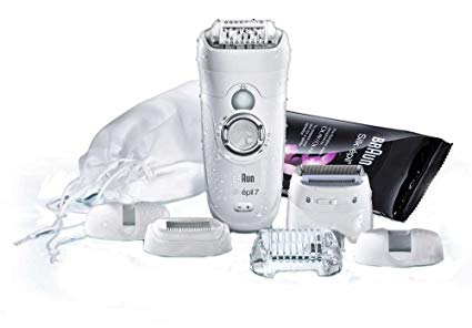 Braun Silk-épil 7 7681 Wet and Dry Cordless Epilator with 5 Attachments