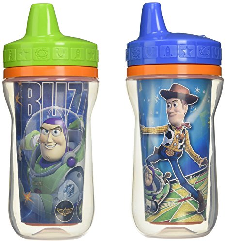 The First Years 2 Pack 9 Ounce Insulated Sippy Cup, Toy Story (Color and design may vary)