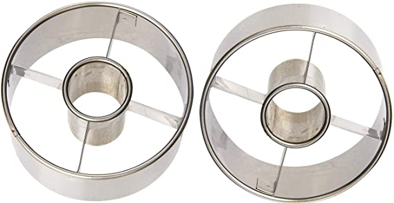 Ateco 3-1/2-Inch Stainless Steel Doughnut Cutter (Set of 2)