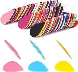 Augshy Guitar Picks,150 Pcs Guitar Picks Sampler Value Pack, Includes Thin, Medium & Heavy Gauges 3 Sizes for Acoustic Guitar