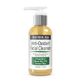 Facial Cleanser By Derma-nu - Anti Oxidant Face Wash Enriched with Vitamin C Rose Hip Oil and Green Tea - 4oz