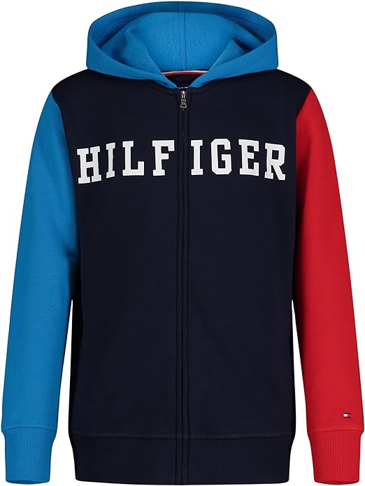 Tommy Hilfiger Boys' Long Sleeve Fleece Full Zip Hoodie