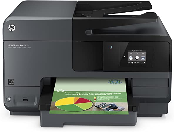 HP OfficeJet Pro 8610 All-in-One Wireless Printer with Mobile Printing, HP Instant Ink or Amazon Dash replenishment ready (A7F64A)