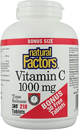 Natural Factors Vitamin C 1000 mg Time Release Bonus Size - 210 tablets