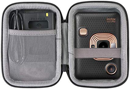 co2crea Hard Travel Case Replacement for Fujifilm Instax Mini Liplay Hybrid Instant Camera (Black Case)