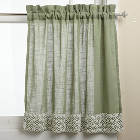 Lorraine Home Fashions Salem 60-inch x 36-inch Tier Curtain Pair, Sage