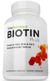 BEST Biotin Formula  Biotin Plus from IntraNaturals 90 Vegetarian Capsules  Advanced Hair Skin and Nails Complex Containing 5000mcg of Biotin  Vitamins C E B3 B6 and B12 - Non-GMO - Lifetime Guarantee