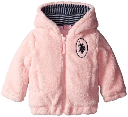 US Polo Association Baby-Girls Fleece Plush Jacket