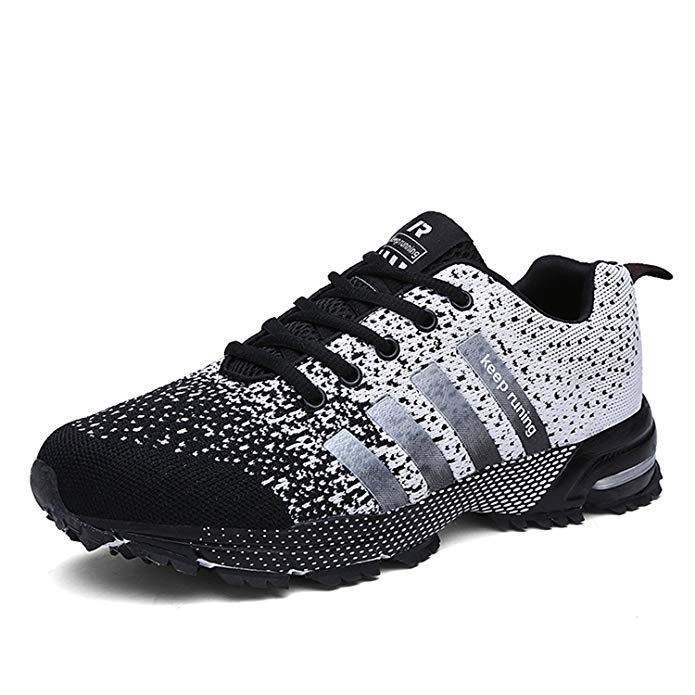 Kuako Men Women Running Shoes Air Trainers Fitness Casual Sports Walk Gym Jogging Athletic Sneakers