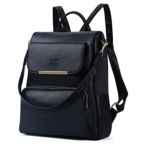 Leather Backpack, COOFIT Women Backpack 3 in 1 Anti Theft Backpack Ladies Rucksack Shoulder Bag for Women