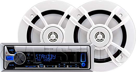 KENWOOD PKG-MR358 Marine Package with KMR-D358 Receiver & KFC-1633MRW Speakers