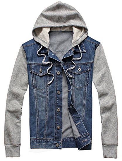 XueYin® Men's Denim Jacket Slim Fit Plus size