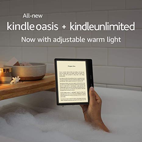 All-new Kindle Oasis - Now with adjustable warm light - Includes special offers   Kindle Unlimited (with auto-renewal)