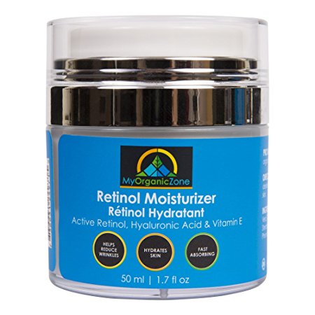 Retinol Cream, Best Face Moisturizer & Skin Hydrator, Anti Aging, Anti Wrinkle Moisturizing Face Lotion, Helps With Dry Skin or Sensitive Skin, Tinted Eye Cream (1.7 fl.oz/50 ml) - Licensed by Health Canada