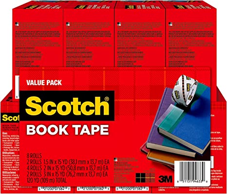 Scotch® Book Tape Value Pack 845-VP