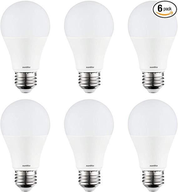 Sunlite 41182-SU LED A21 Super Bright Light Bulb 1600 Lumens, 15 Watt (100W Equivalent), Dimmable, Medium Base (E26), UL Listed, 6 Pack, 65K - Daylight