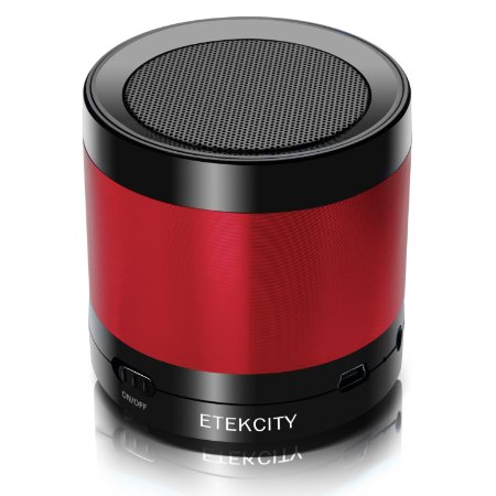 Etekcity RoverBeats T16 Ultra Portable Wireless Bluetooth Speaker Enhanced Bass Red