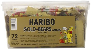 Haribo Gold-Bears Minis 72-Count 1 Pound 94 Ounce