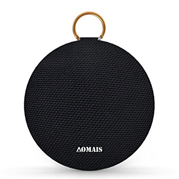 AOMAIS Ball Bluetooth Speakers,Wireless Portable Bluetooth 4.2,15W Superior Sound with DSP,Stereo Pairing for Surround Sound,Waterproof Rating IPX7,For Sports,Travel,Shower,Beach,Party (BLACK)